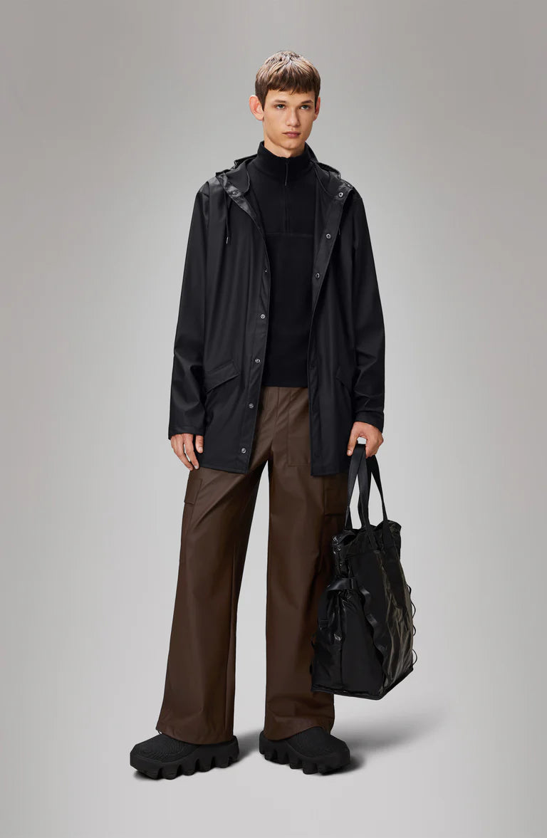 RAINS Jacket: An Ever-Contemporary Unisex Rain Jacket BLACK