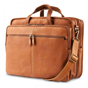 Leather Two Compartment Brief by Dorado