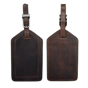 Leather Luggage Tags (Set of 2)