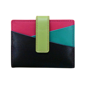 Mini Asymmetric Card Wallet w/Tab-RFID by ILI New York