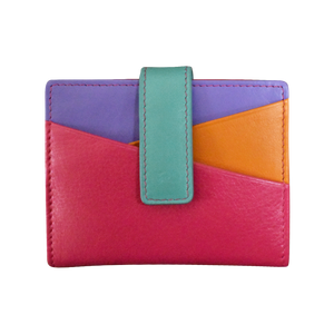 Mini Asymmetric Card Wallet w/Tab-RFID by ILI New York