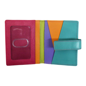 Mini Asymmetric Card Wallet w/Tab-RFID by ILI New York