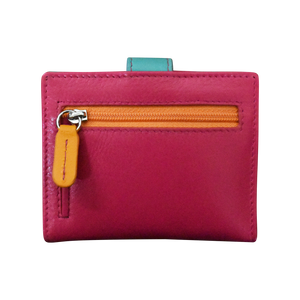 Mini Asymmetric Card Wallet w/Tab-RFID by ILI New York
