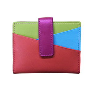 Mini Asymmetric Card Wallet w/Tab-RFID by ILI New York