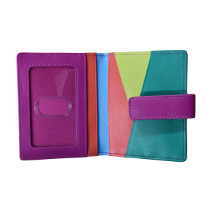 Mini Asymmetric Card Wallet w/Tab-RFID by ILI New York