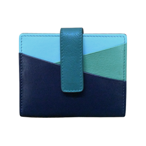 Mini Asymmetric Card Wallet w/Tab-RFID by ILI New York
