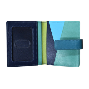 Mini Asymmetric Card Wallet w/Tab-RFID by ILI New York