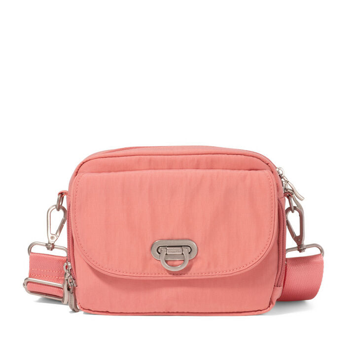 Baggallini Coral Pink Crossbody Organizer Like New Beautiful Baggallini Medium Size Swift Crescent Crossbody Bag - Macy main image 3