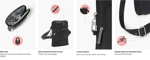 Baggallini Securtex Anti-Theft Crossbody Bag