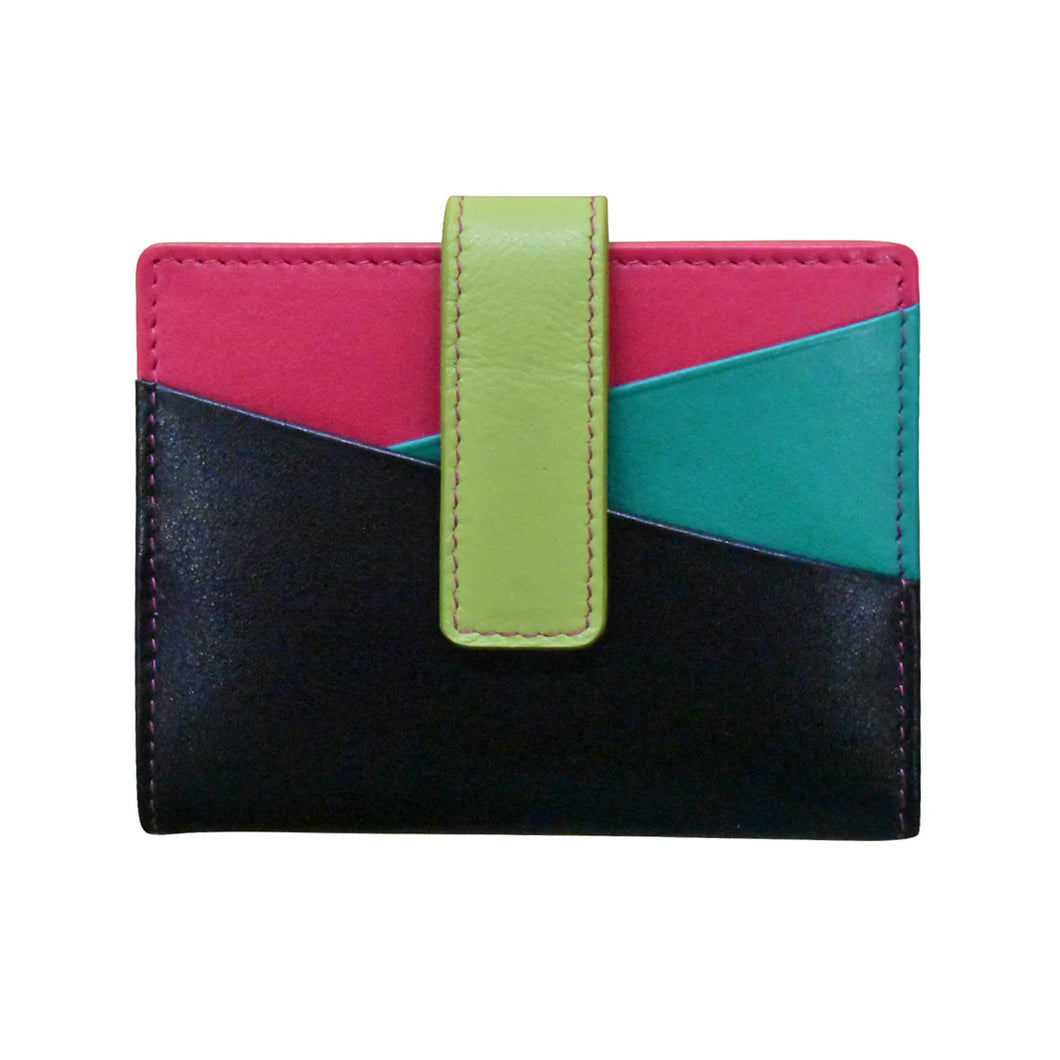 Mini Asymmetric Card Wallet w/Tab-RFID by ILI New York