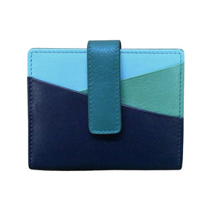 Mini Asymmetric Card Wallet w/Tab-RFID by ILI New York