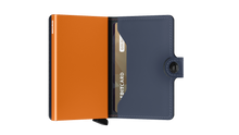 SECRID Mini Wallet Matte Night-Blue & Orange