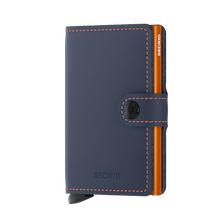 SECRID Mini Wallet Matte Night-Blue & Orange