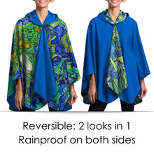 Women's Rain Cape-Rainproof Breathable Rain Poncho: Artful Designs by RainCaper