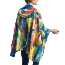 Women's Rain Cape-Rainproof Breathable Rain Poncho: Artful Designs by RainCaper