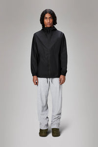 RAINS: Storm Breaker Zip Rain Jacket Black