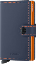 SECRID Mini Wallet Matte Night-Blue & Orange