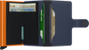 SECRID Mini Wallet Matte Night-Blue & Orange