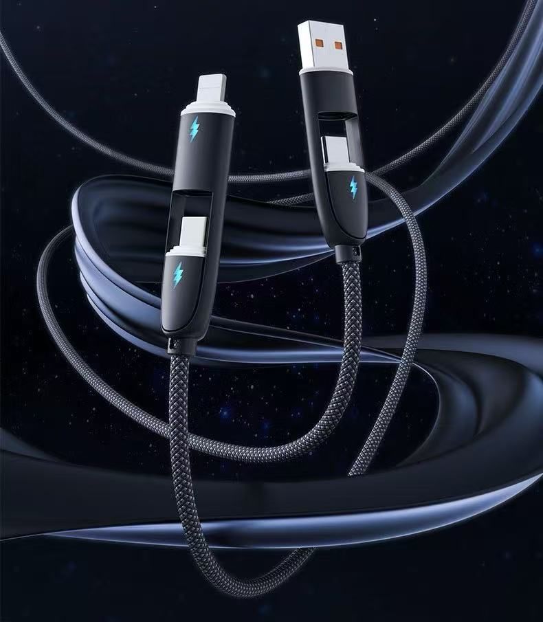 Tech Trendz 4 in 1 USBC Cable: 3 ft.