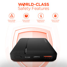Hypercell 10,000mAh | Fast Charge Power Bank with 20W USB-C PD | Black