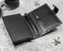 Pularys Modern Traveler Wallet with Retro 51 Pen Black