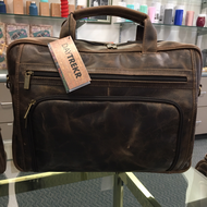 DayTrekr Distressed Leather Slim Brief