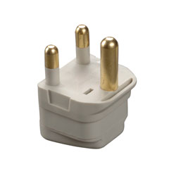 Grounded Adaptor Plug – South Africa/India (15 Amp)