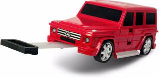Ridaz Car Shaped Luggage: Mercedes G Wagon Red