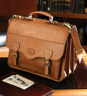 Leather Flap Computer Brief by Santa Fe