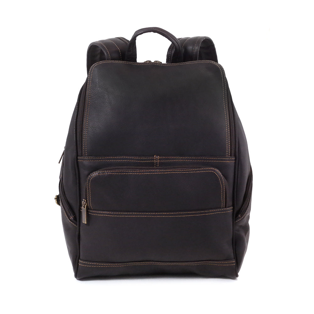 DayTrekr Colombian Leather Slim Backpack